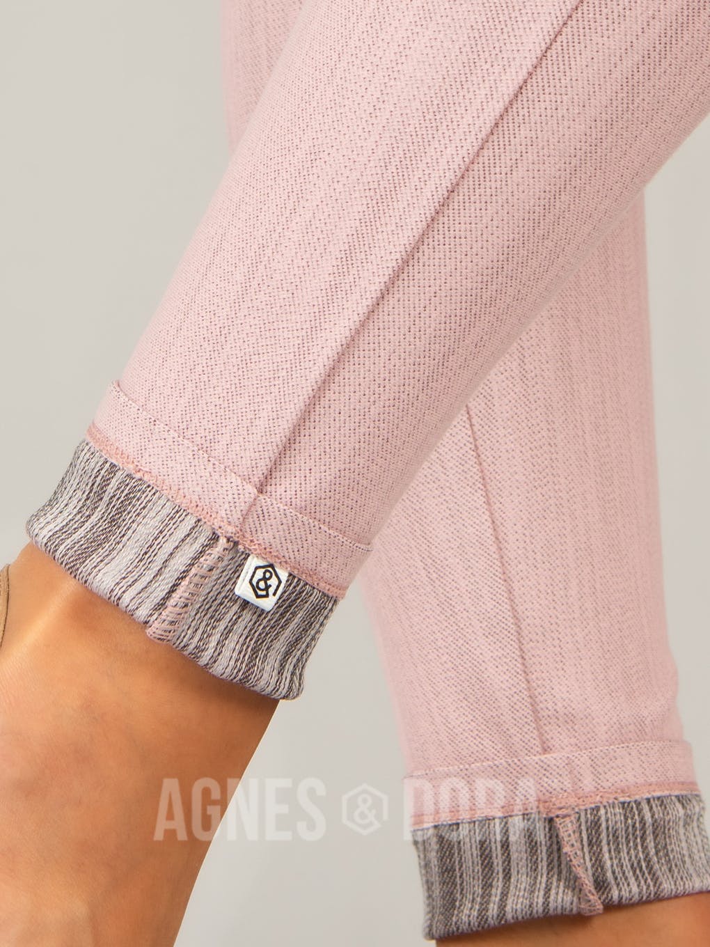 Agnes & Dora™ Knit Jeggings Light Pink (reenforced elastic waistband)